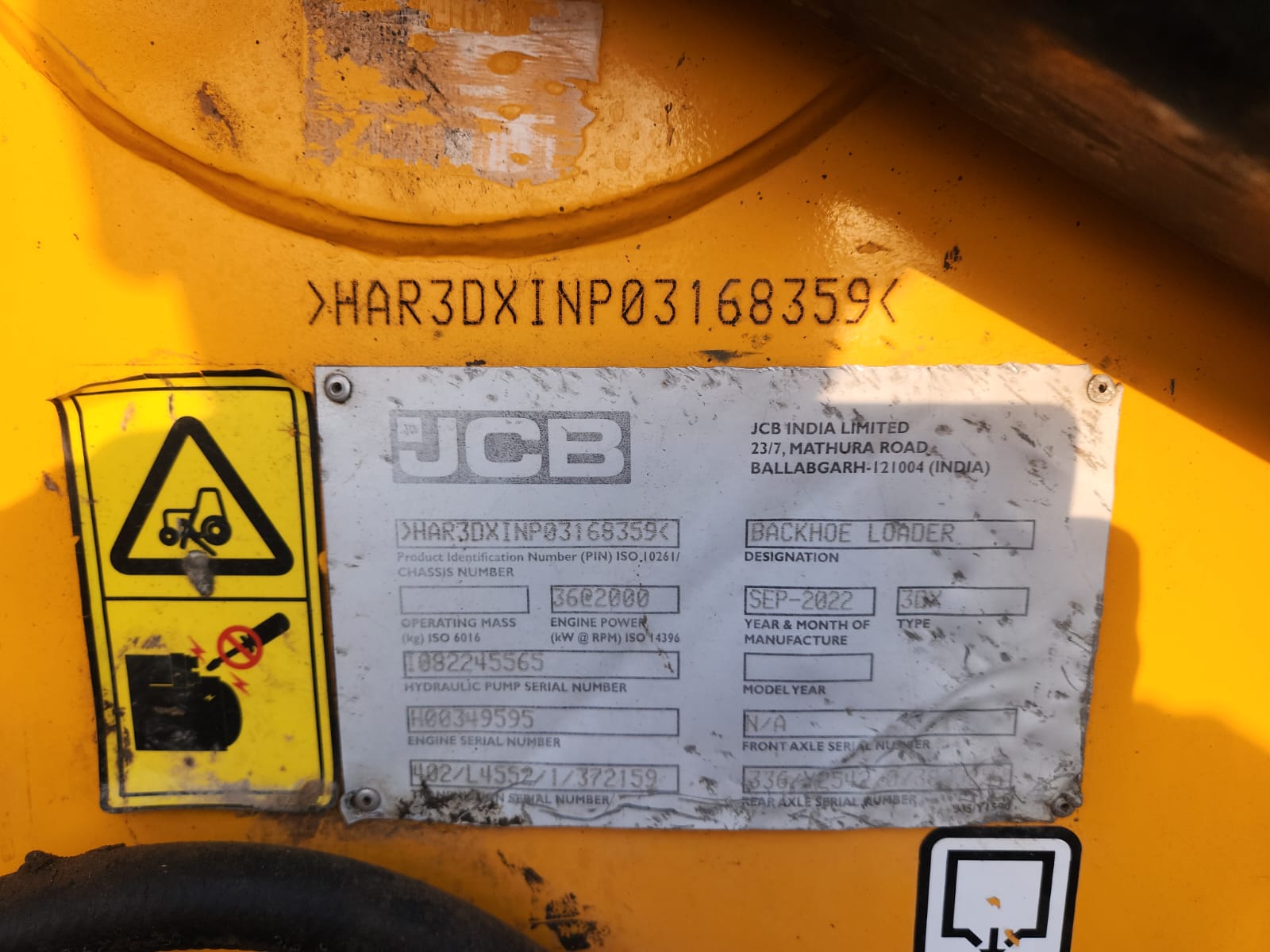 JCB BACKHOE 3DX 2022